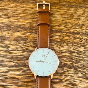 MVMT MENS LEATHER WATCH